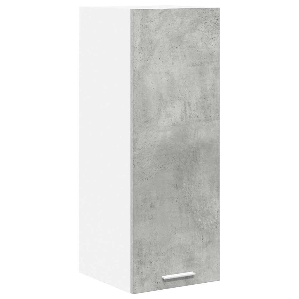 Hanging Cabinet Riga Concrete Grey and White 30 x 31 x 80 cm